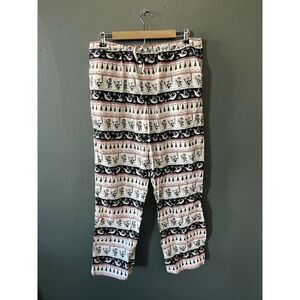 Hanna Andersson Nightmare Before Christmas PJ Holiday Flannel Pant Men Unisex L